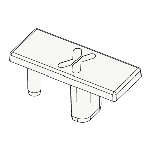 TAPPI MANIGLIA "M" BCO