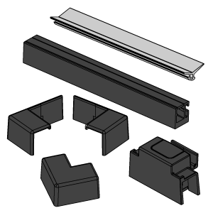 KIT DIGA CALAMO A/SF/SC1 L.700 NERO