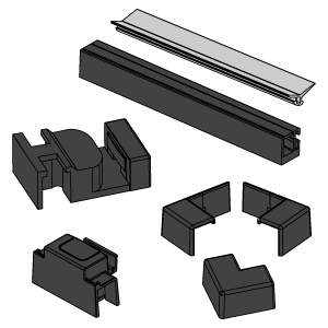 KIT NEW DIGA AXIA (1 lato) NERO