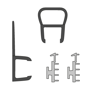 KIT GUARNIZ.RICAMB.AXIA SF+F NERO