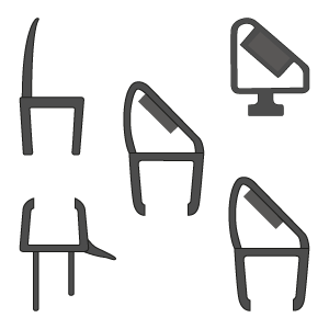 KIT GUARNIZ.RICAMB.CARDINE VT.6 NERO