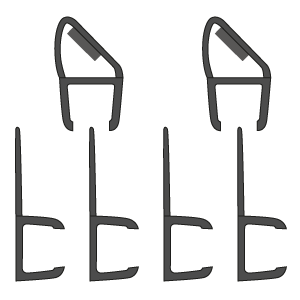 KIT GUARNIZ.RICAMB.EVOX A+A NERO