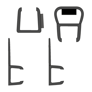 KIT GUARNIZ.RICAMB.EVOX SF+F NERO