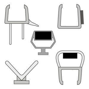 KIT GUARNIZ.RICAMB.WALL 6mm TRA/GRIGIO